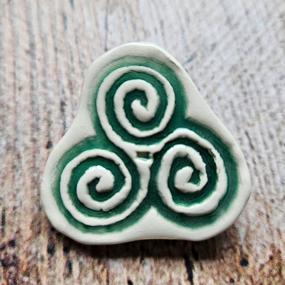 Celtic Triskele brooch