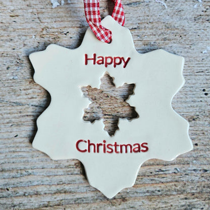 Happy Christmas Snowflake