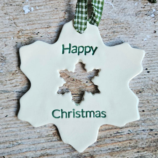 Happy Christmas Snowflake