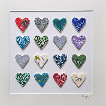Framed Hearts with Grá