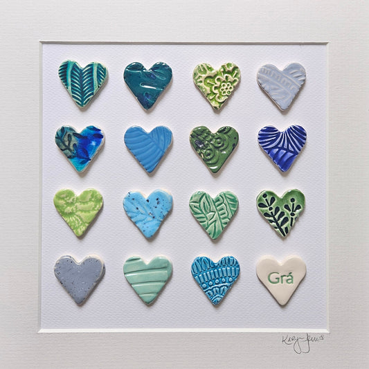 Framed Hearts with Grá