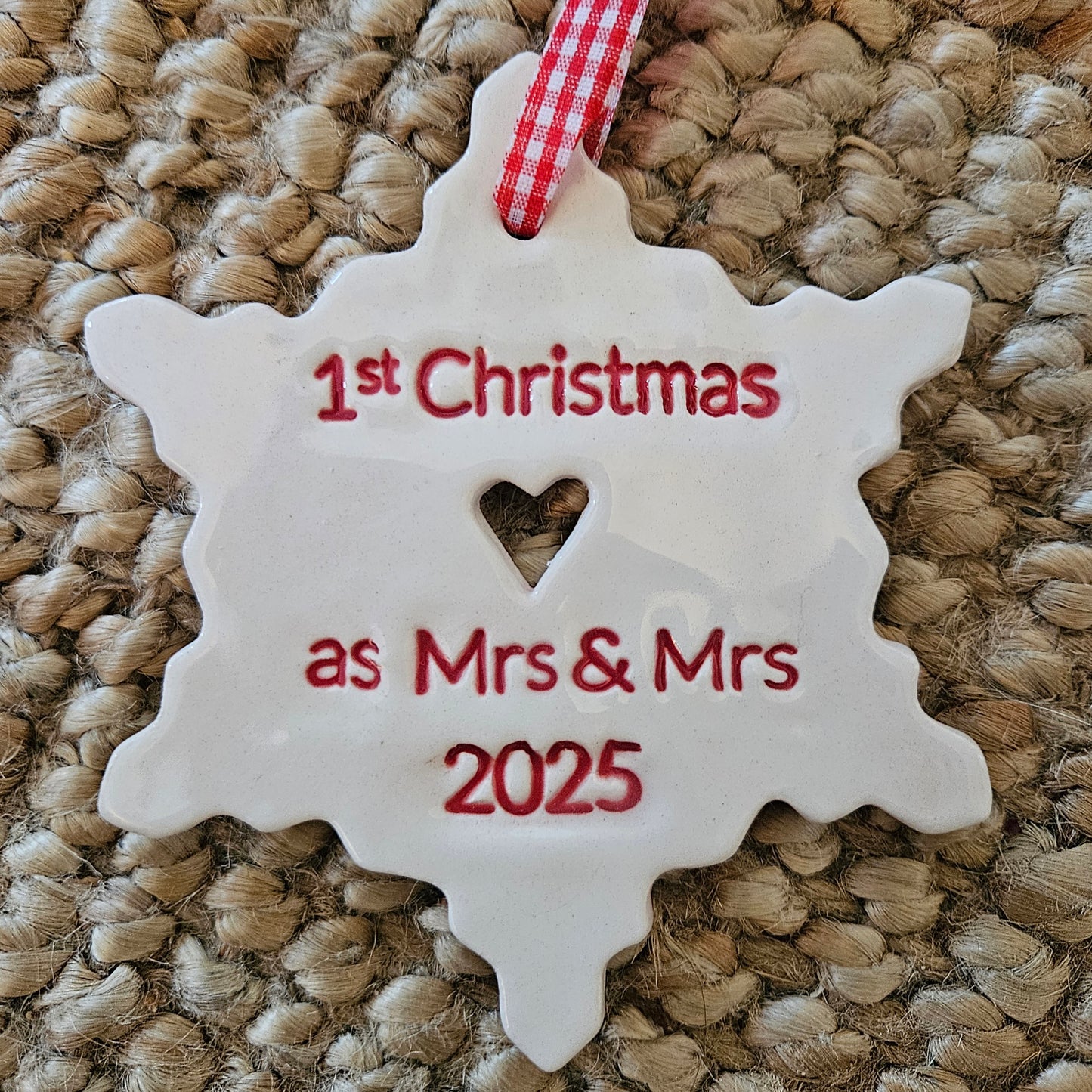 1st Married Christmas 2025 snowflake