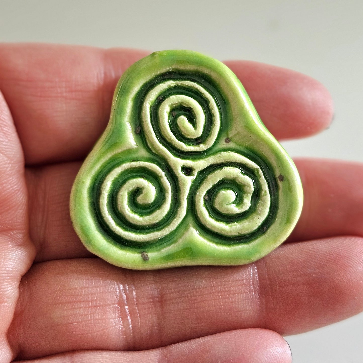 Celtic Triskele brooch