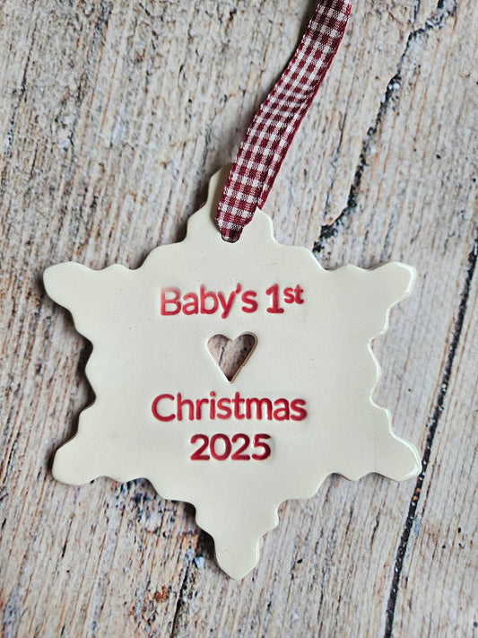Baby's 1st Christmas Snowflake