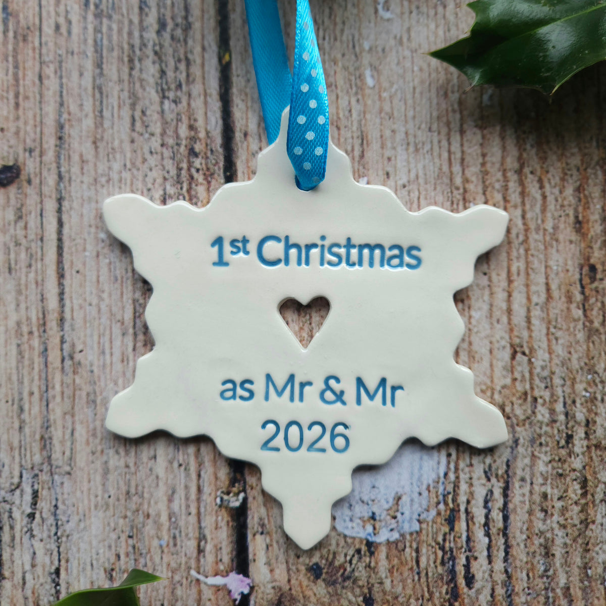 1st Married Christmas 2026 snowflake