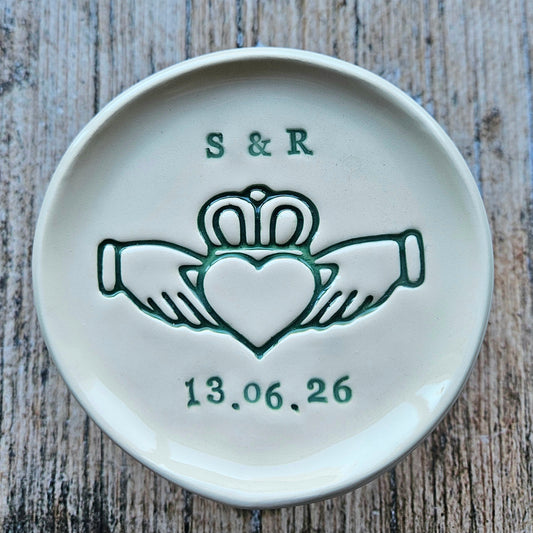 Personalised Claddagh Ring Dish