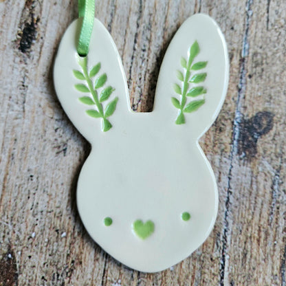 Easter Bunny with leaves