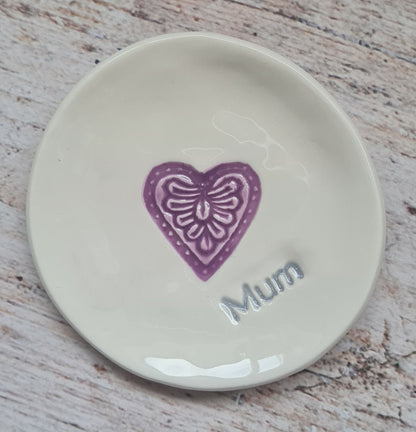 Purple Heart Granny/Nana Ring Dish