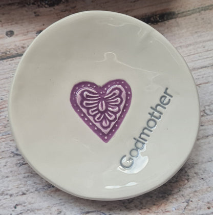 Purple Heart Granny/Nana Ring Dish