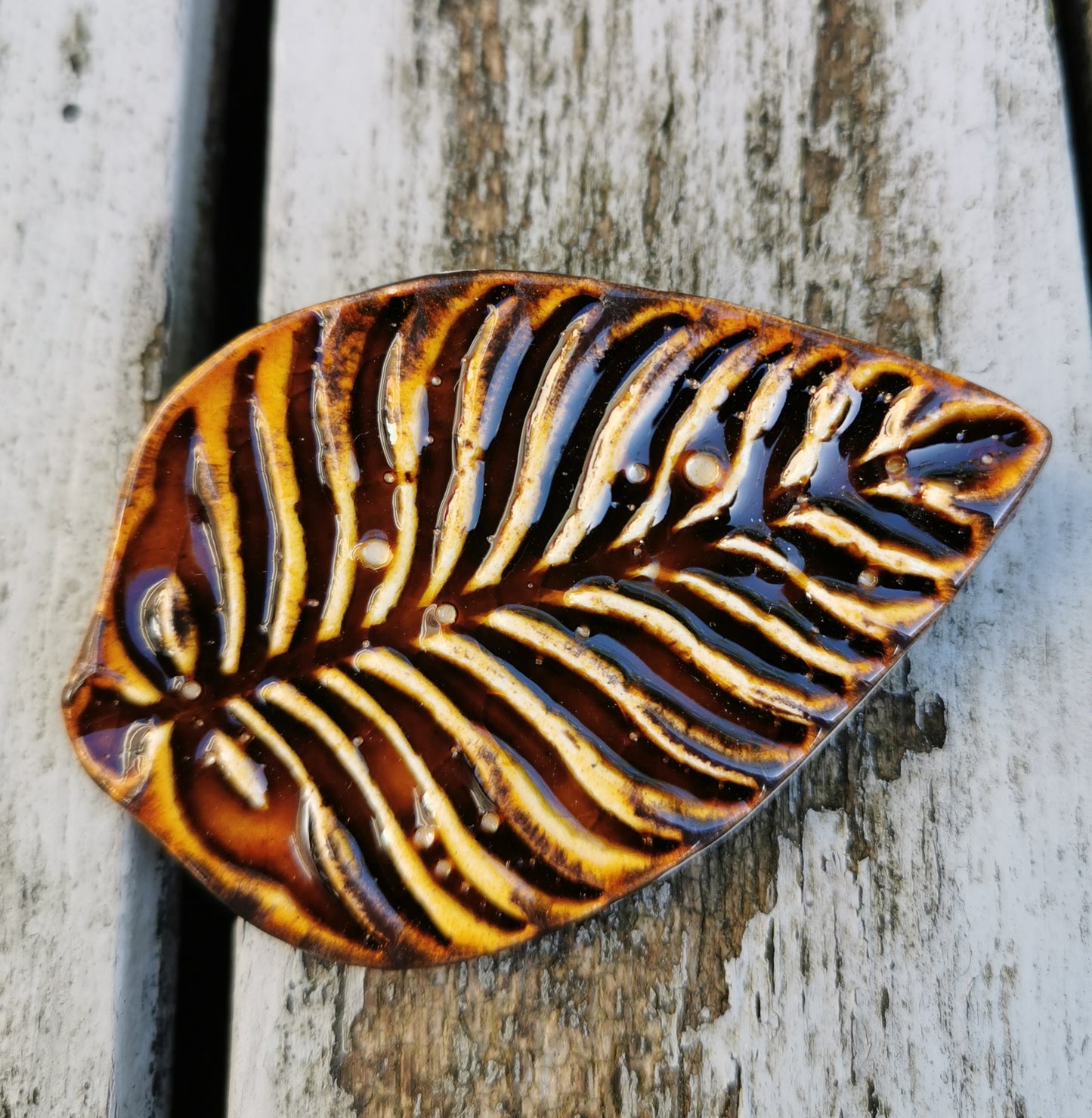 Fern brooch